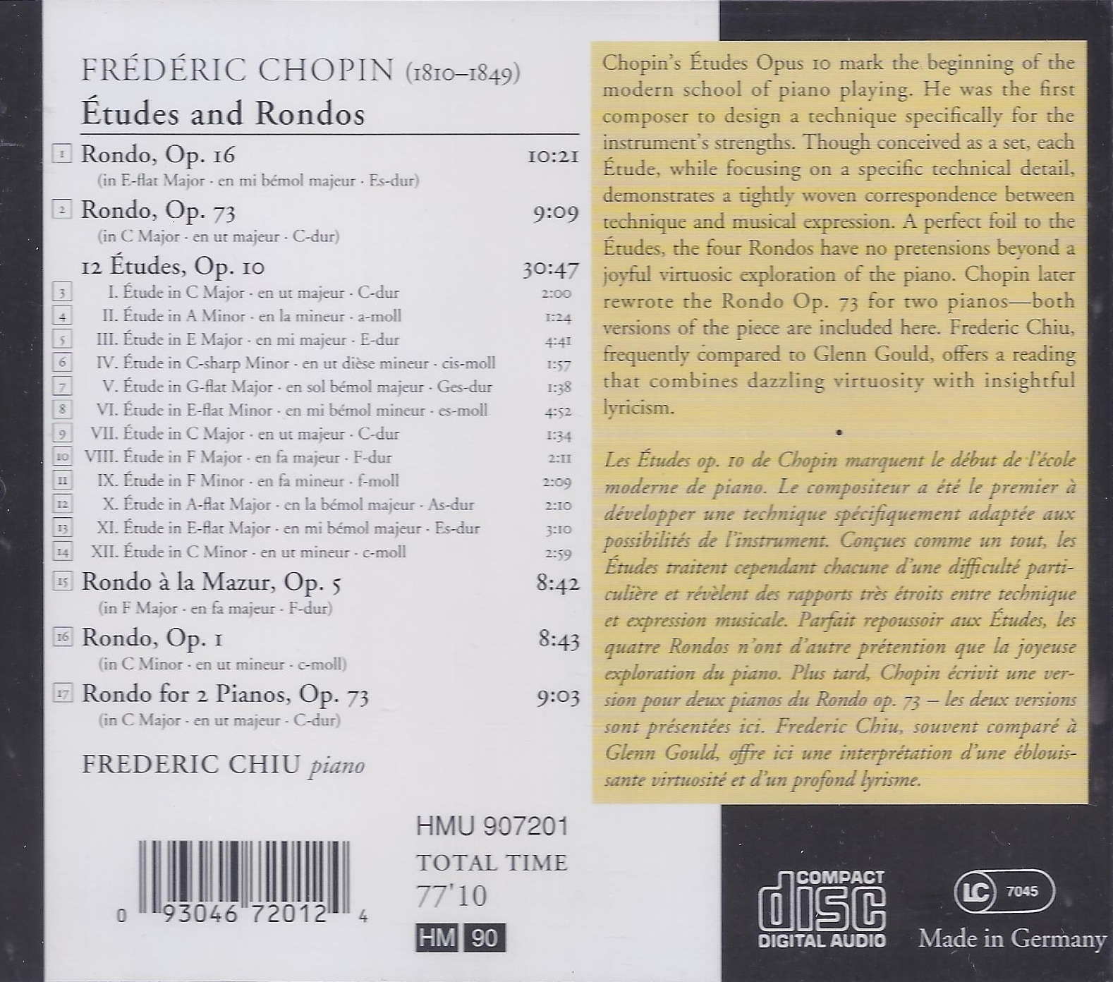 Chopin: 12 Etudes, 4 Rondos - slide-1