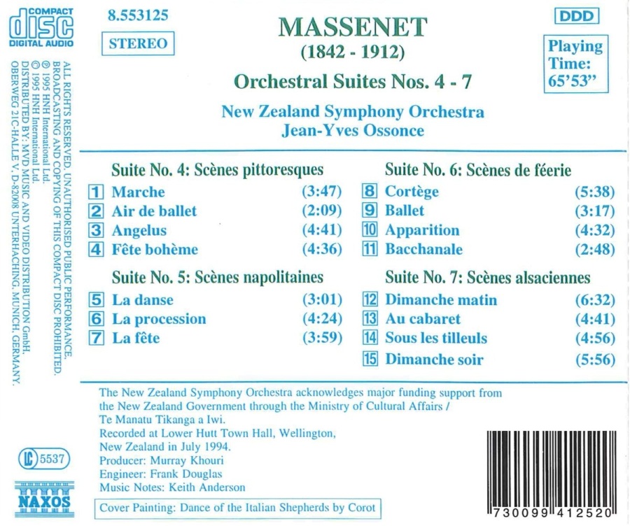 MASSENET: Orchestral Suites Nos. 4 - 7 - slide-1