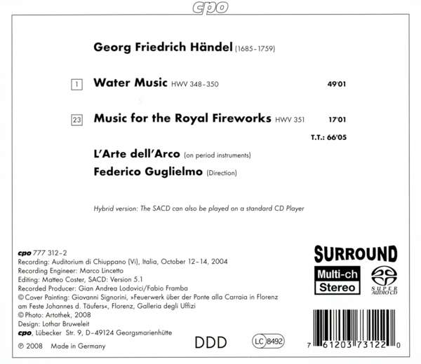 Handel: Water Music, Music for the Royal Firewo - slide-1