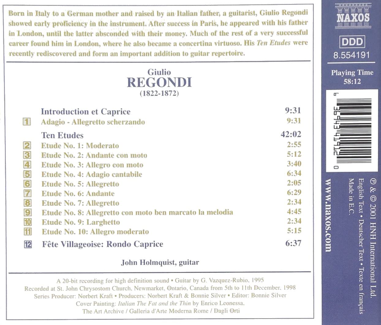 Regondi: Guitar Music vol. 1 - slide-1