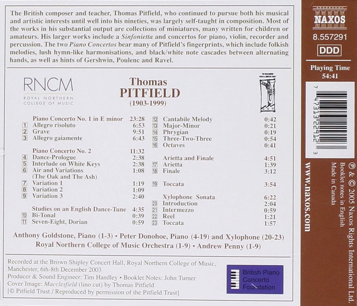 PITFIELD: Piano Concertos Nos. 1 & 2 - slide-1