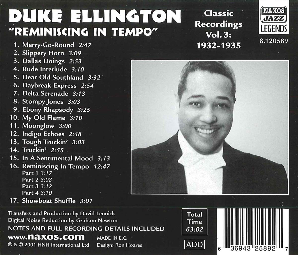 ELLINGTON DUKE: Reminiscing in Tempo - slide-1