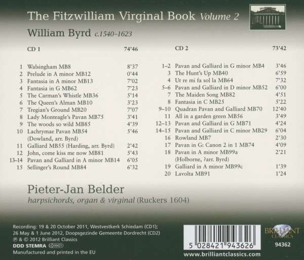 Fitzwilliam Virginal Book Vol. 2 - slide-1