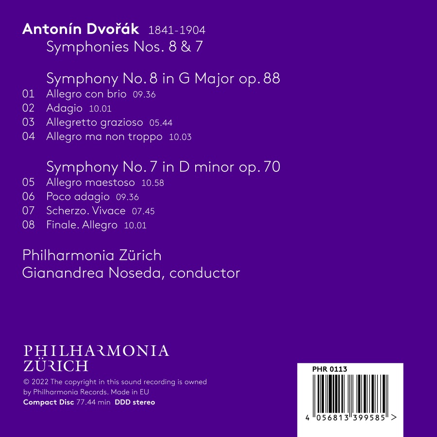 Dvořák: Symphonies Nos. 8 & 7 - slide-1