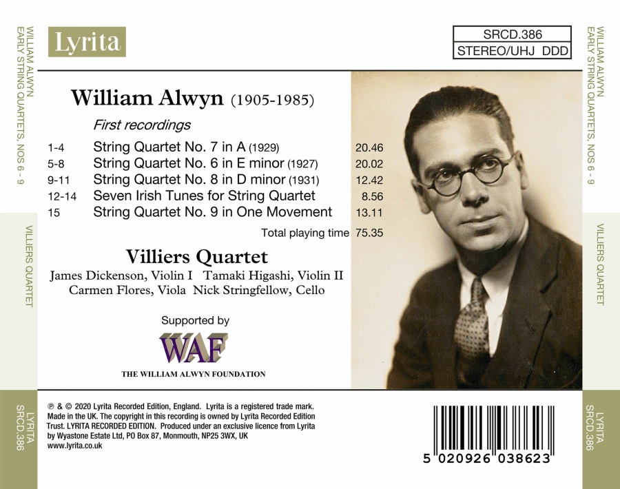 Alwyn: String Quartets Nos. 6, 7, 8. 9 - slide-1