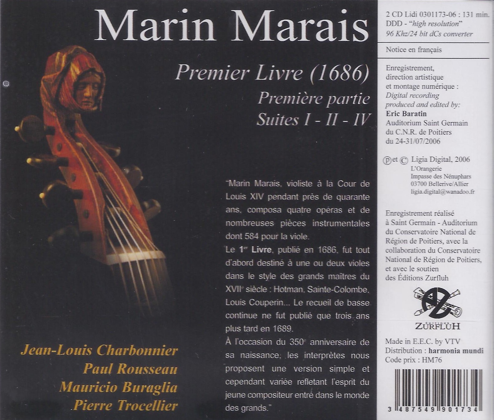 Marais: Pieces de viole, Premier Livre 1686, Suite - slide-1