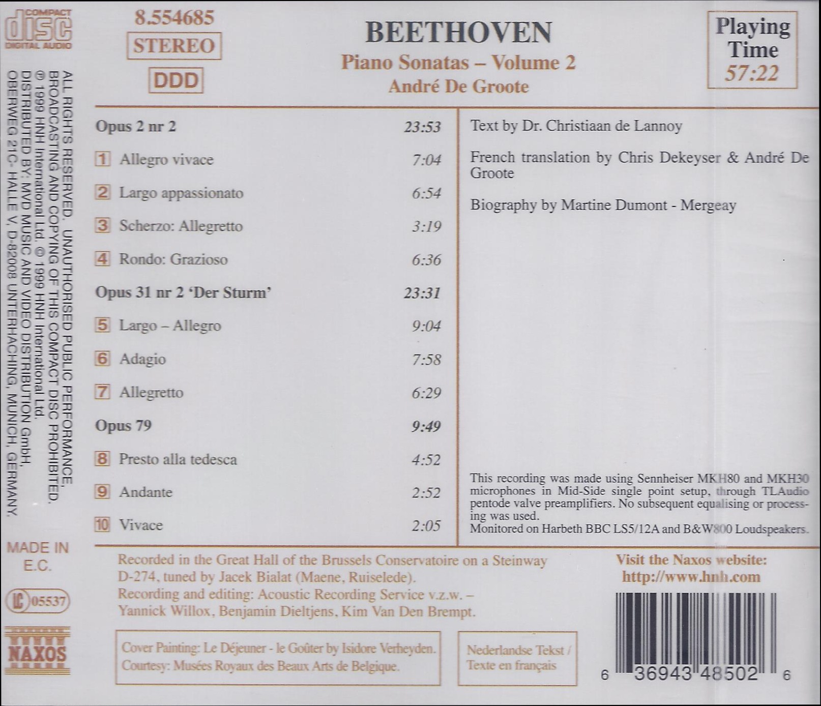 BEETHOVEN: Piano Sonatas vol. 2 - slide-1