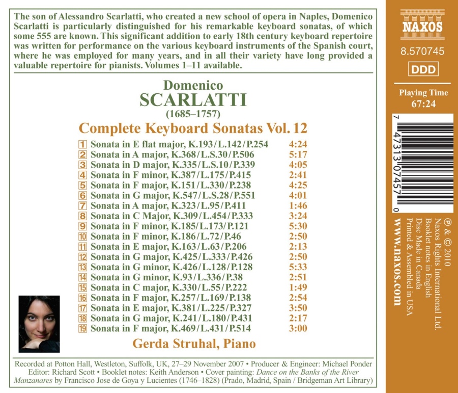 Scarlatti: Complete Keyboard Sonatas Vol. 12 - slide-1