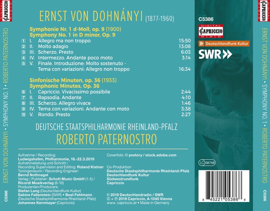 Dohnanyi: Symphony No. 1; Symphonic Minutes - slide-1