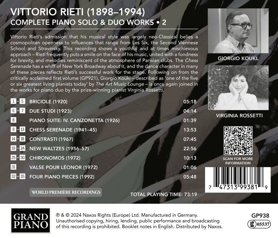 Rieti: Complete Piano Works Vol. 2 - slide-1