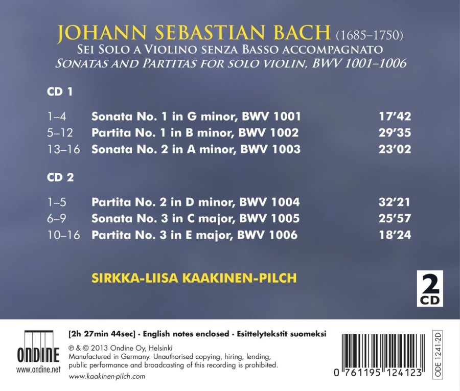 Bach: Sonatas and Partitas for solo violin - slide-1