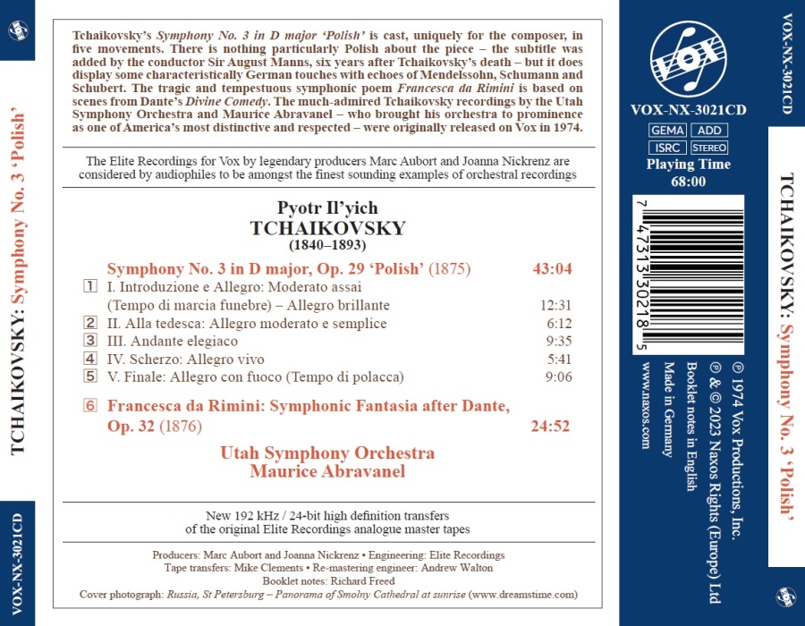 Tchaikovsky: Symphony No. 3 'Polish’; Francesca da Rimini - slide-1