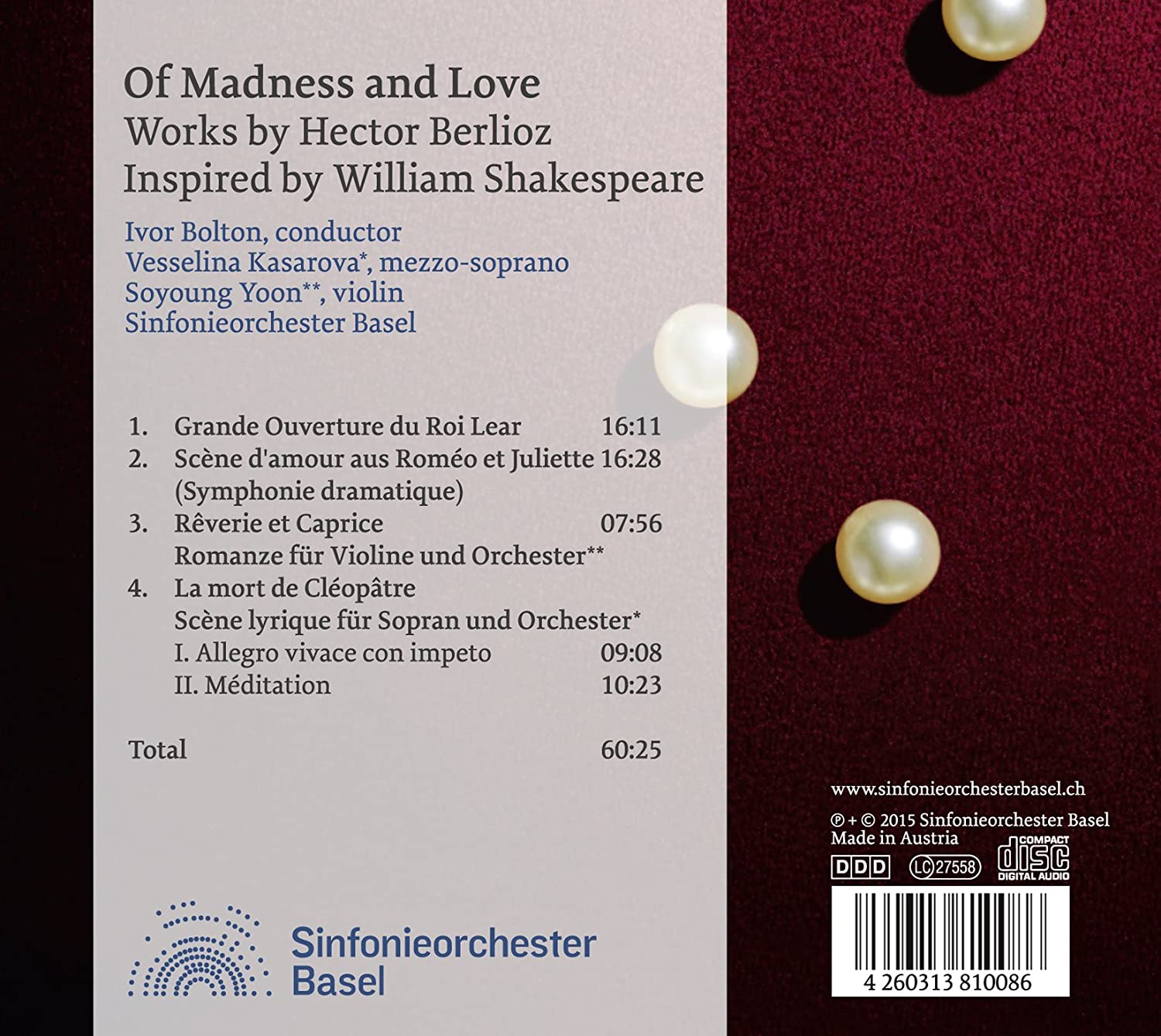 Of Madness and Love - Orchestral Works by Hector Berlioz Inspired by Shakespeare - slide-1