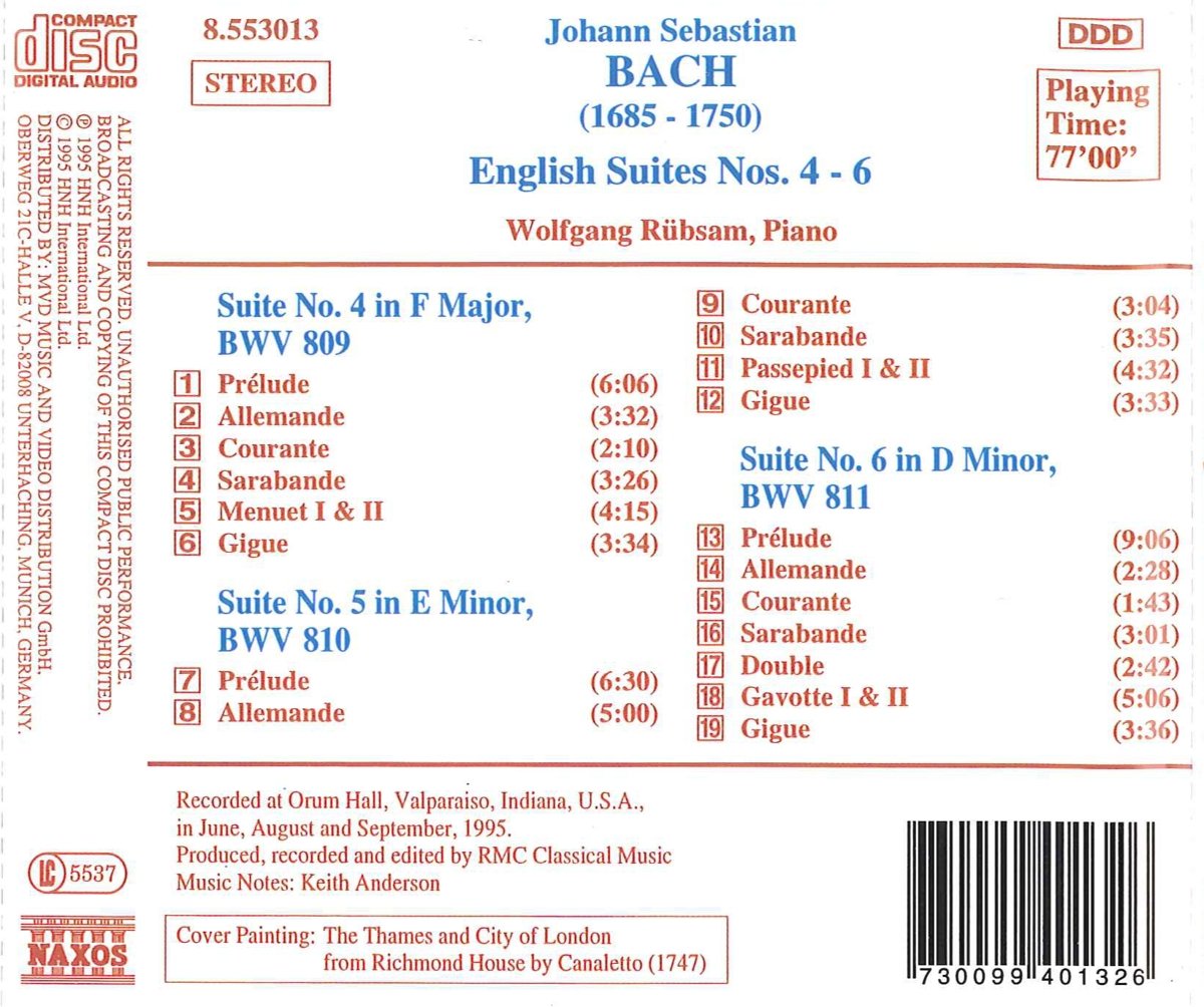 BACH: English Suites 4 - 6 - slide-1