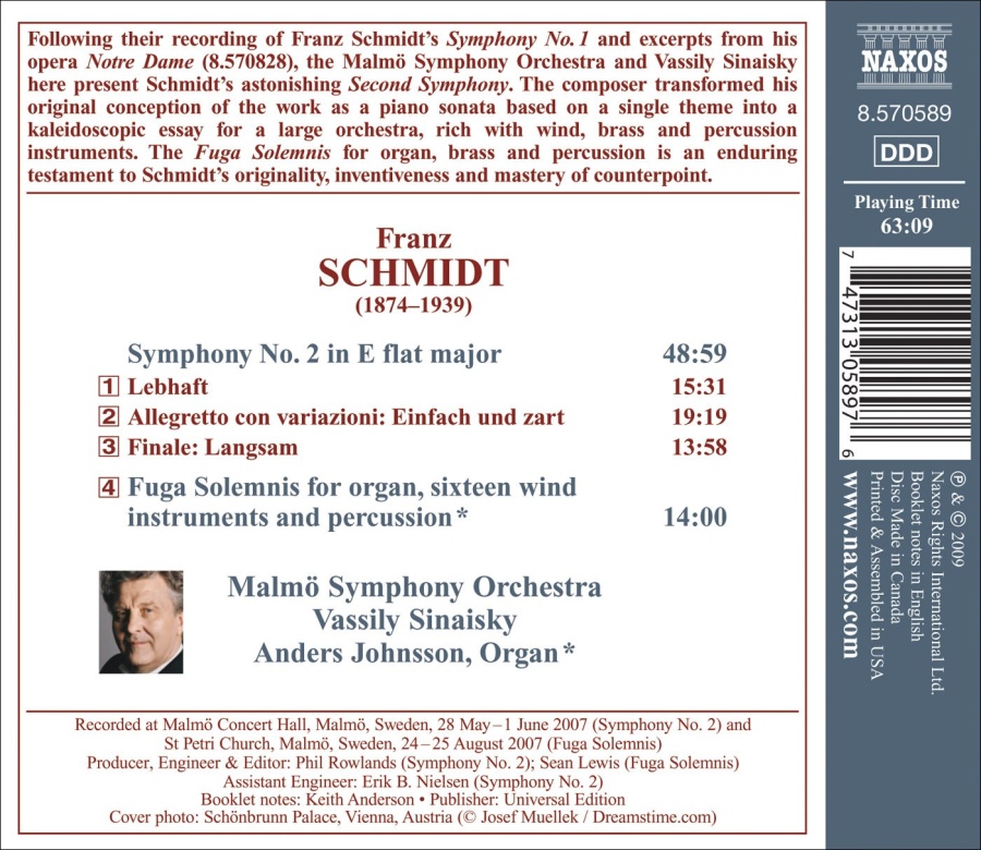 Schmidt: Symphony No. 2, Fuga Solemnis - slide-1