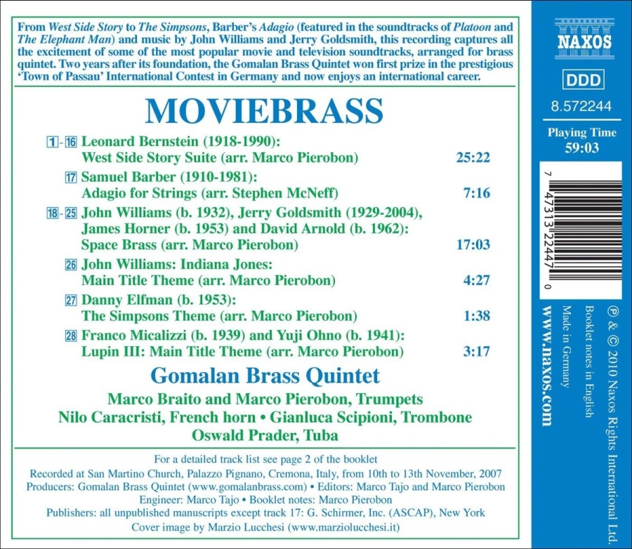 Moviebrass - West Side Story Suite; Adagio; Space Brass - slide-1