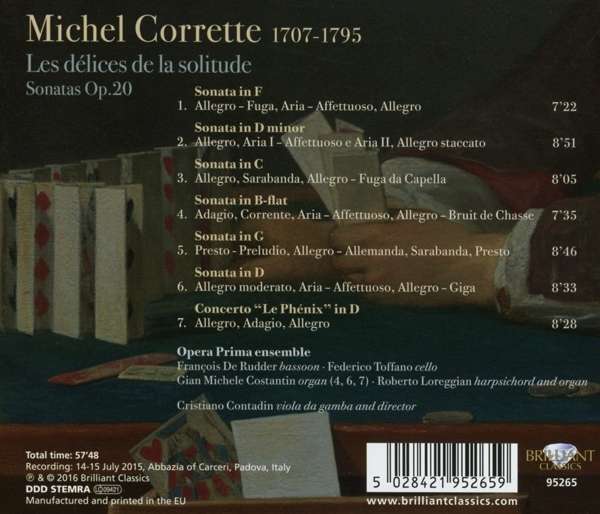 Corrette: Les délices de la Solitude Sonatas Op. 20 - slide-1