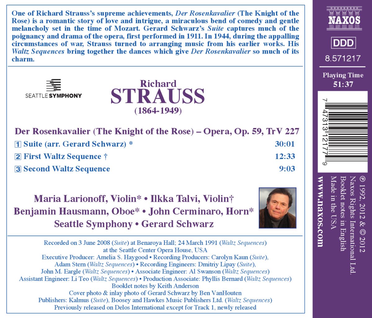 STRAUSS R.: Der Rosenkavalier - slide-1