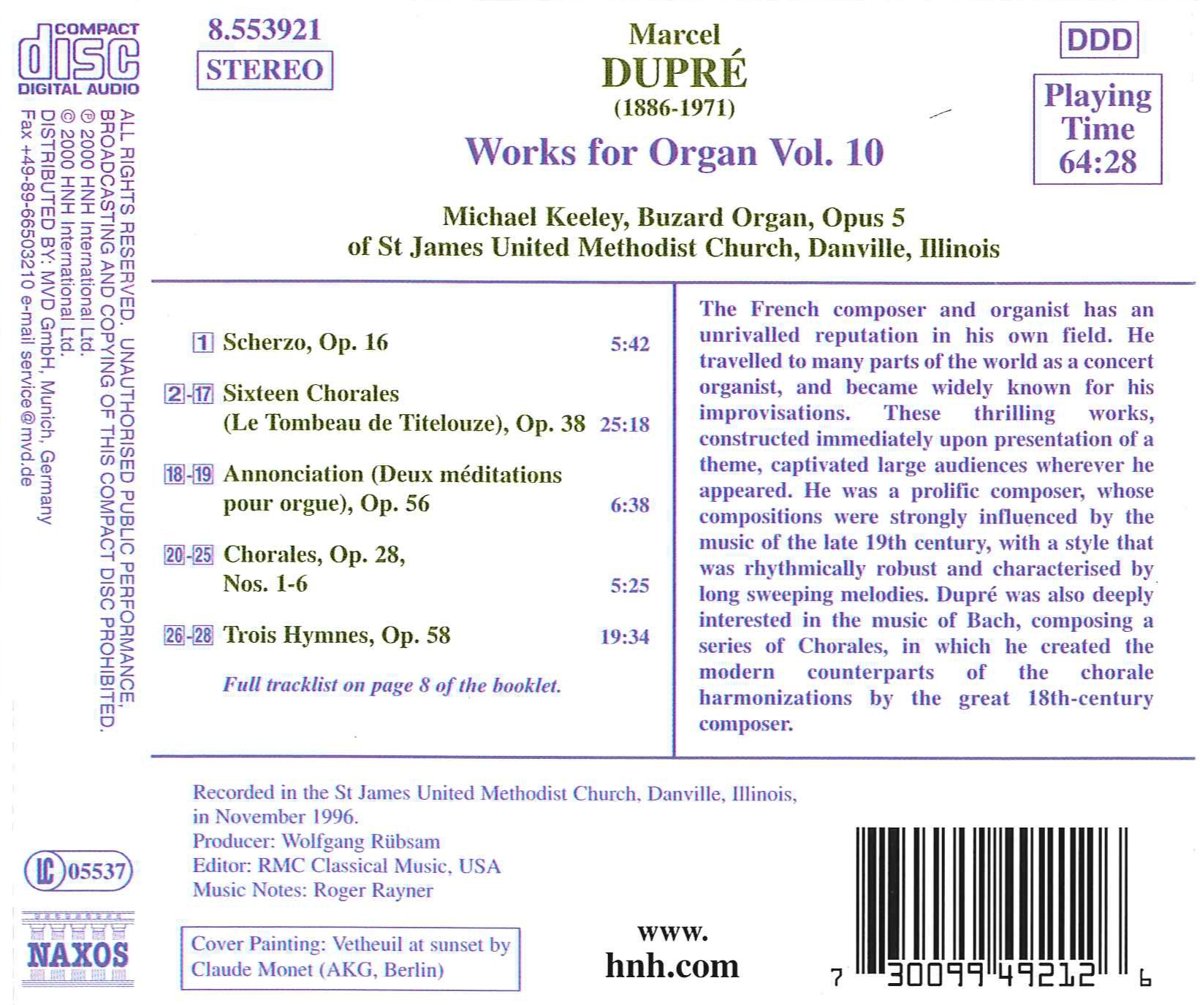 DUPRE: Works for Organ vol.10 - slide-1
