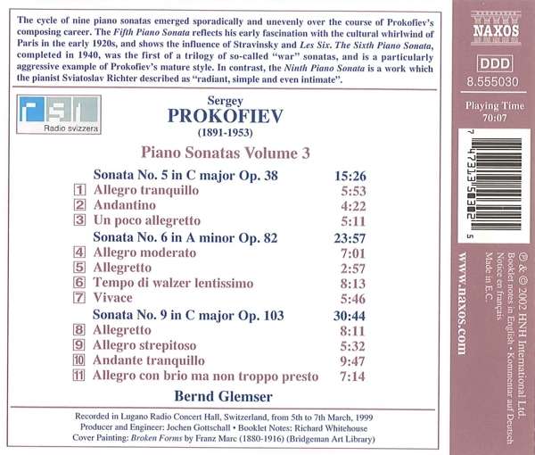 PROKOFIEV: Piano Sonatas Nos. 5, 6 and 9 - slide-1