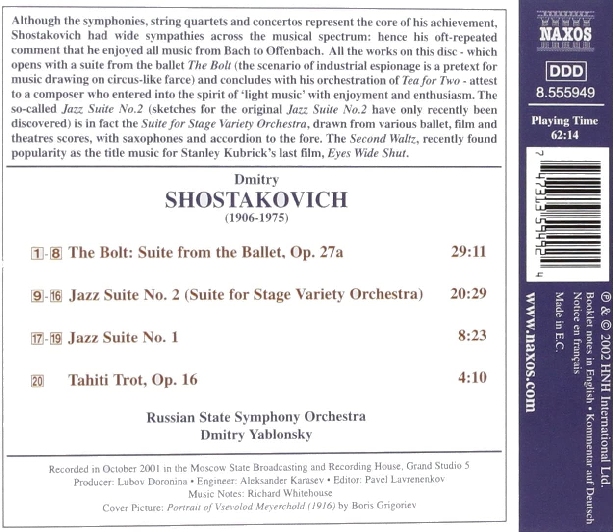 Shostakovich; Jazz Suites - slide-1