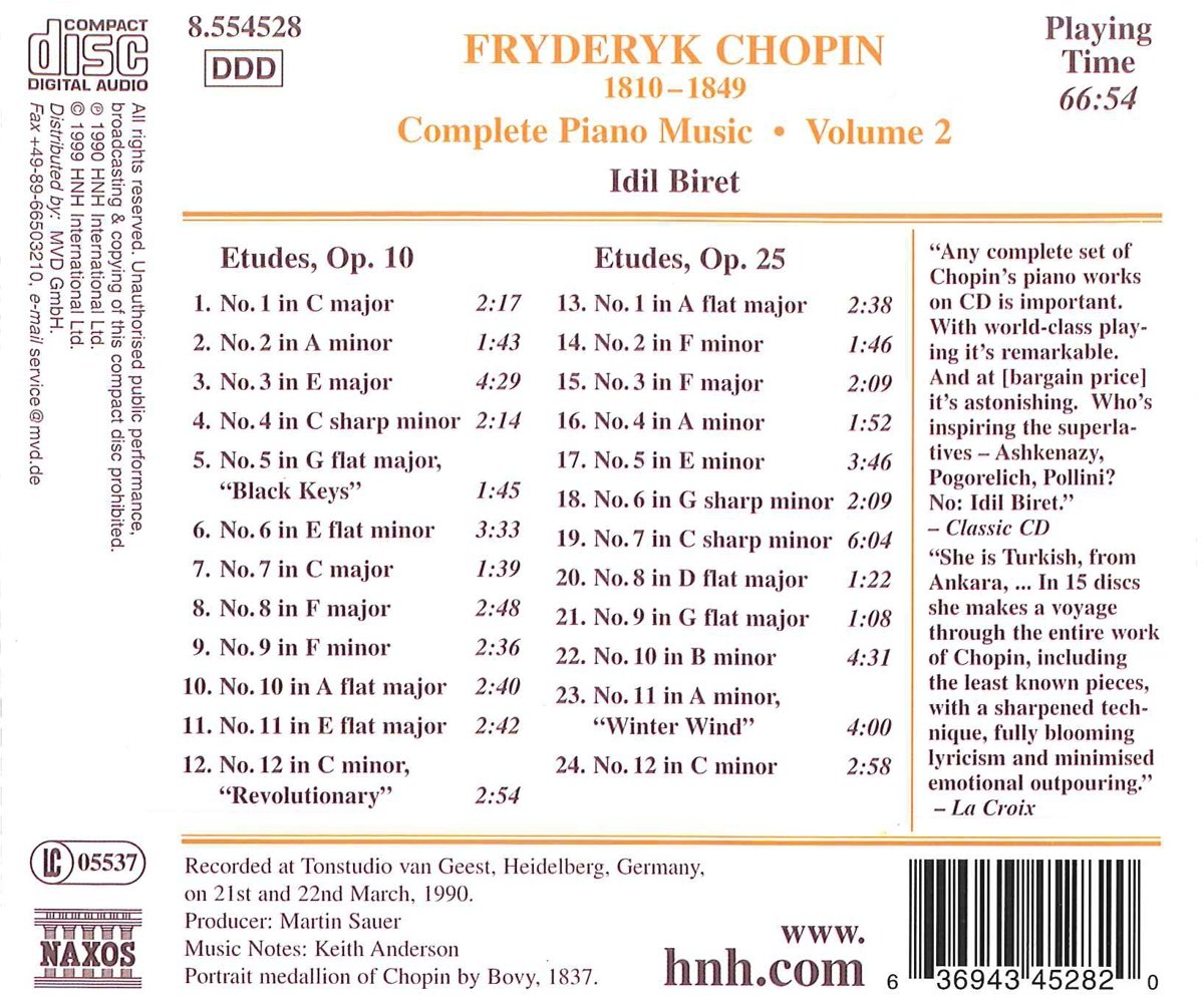 CHOPIN: Piano Music - Etudes (vol. 2) - slide-1