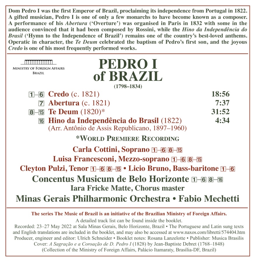 Pedro I of Brazil: Te Deum; Credo - slide-1