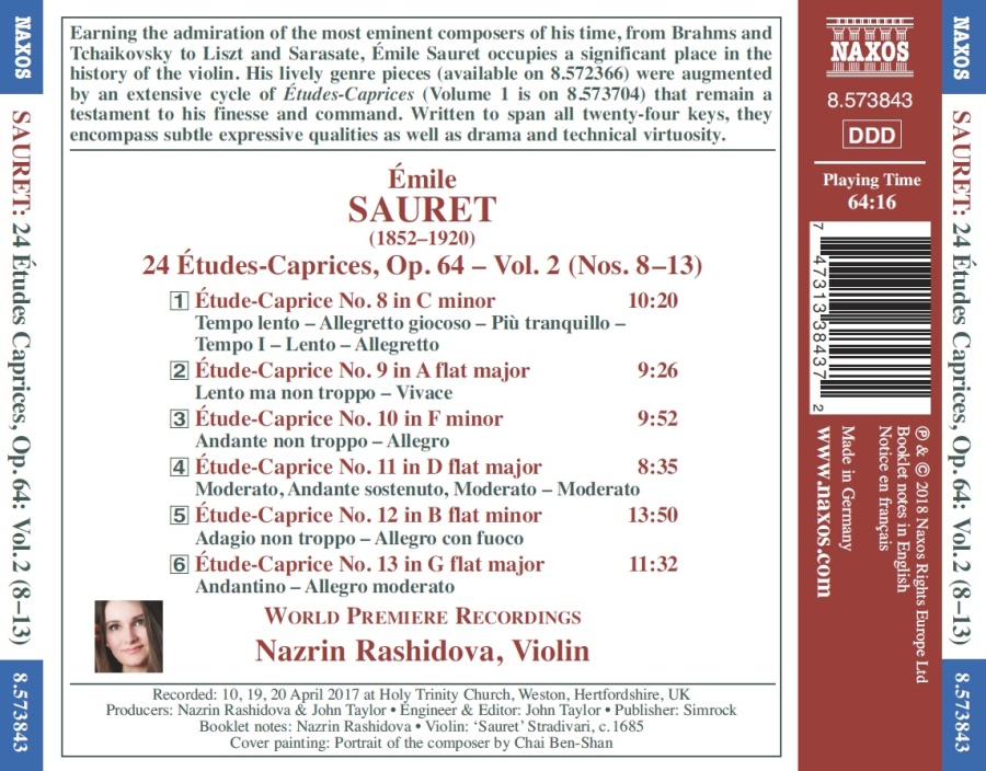 Sauret: 24 Etudes-Caprices, Op. 64 - Vol. 2 - slide-1