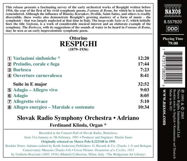 RESPIGHI: Suite in E major - slide-1