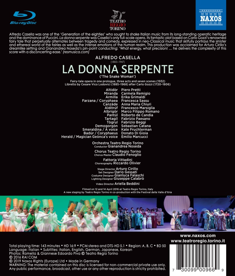 Casella: La Donna Serpente - slide-1