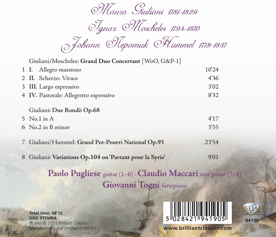 Giuliani / Moscheles / Hummel: Music for Guitar and Fortepiano - slide-1