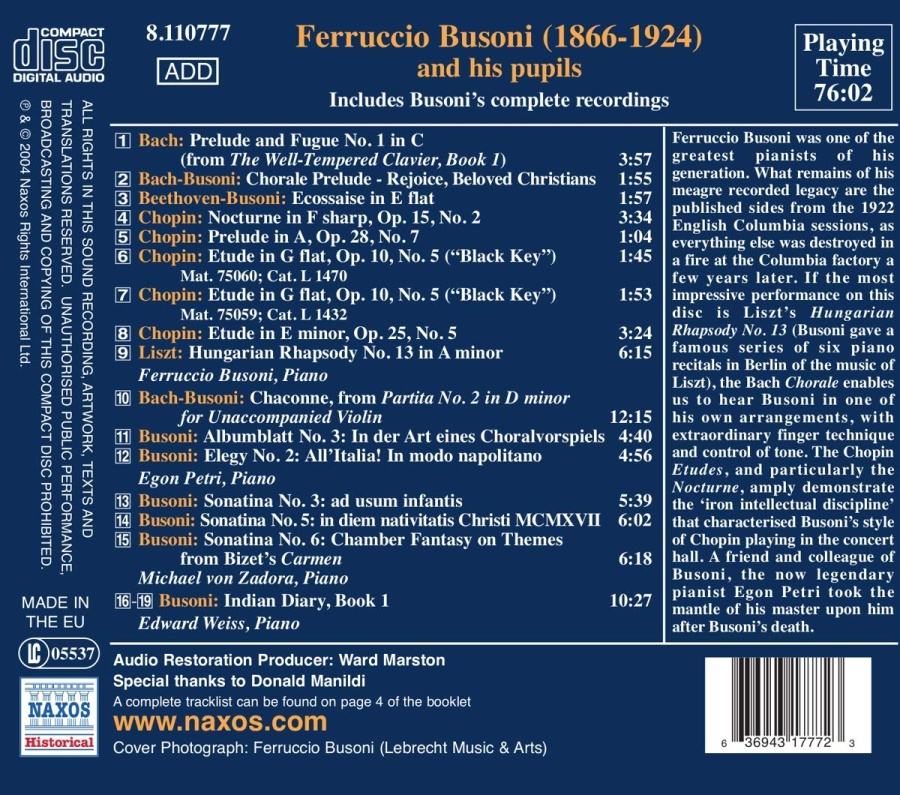 BUSONI: Complete Recordings - slide-1