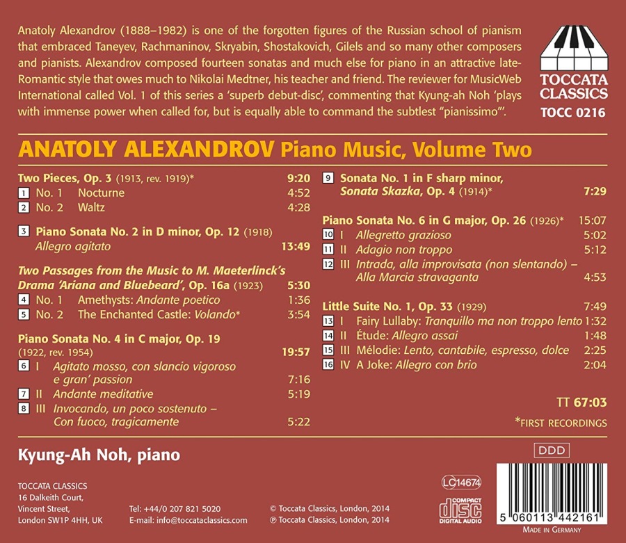 Alexandrov: Piano Music Vol. 2 - slide-1