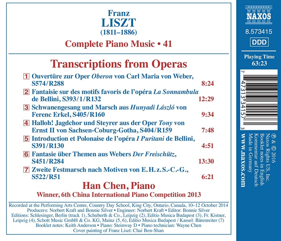 Liszt: Complete Piano Music Vol. 41 - Transcriptions from Operas - slide-1