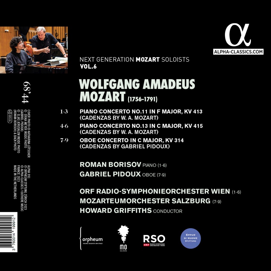 Mozart: Piano concertos 11 & 13; Oboe concerto - slide-1