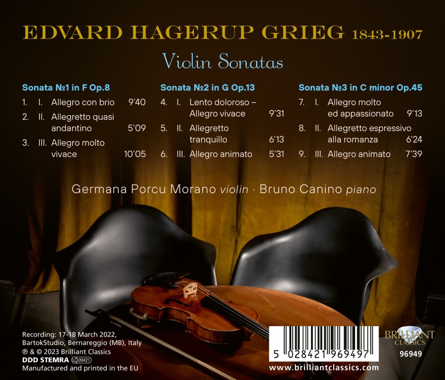 Grieg: Violin Sonatas - slide-1
