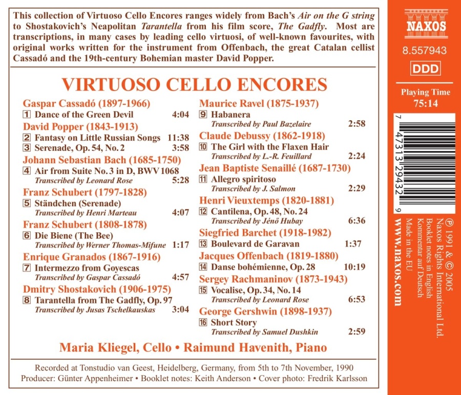 VIRTUOSO CELLO ENCORES - slide-1