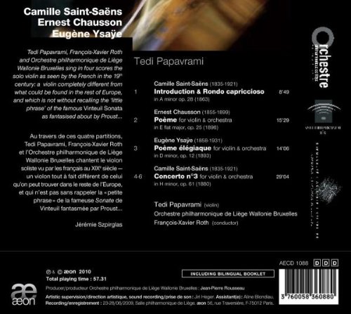 Saint-Saens: Intro & Rondo, Violin Concerto 3; Chausson, Ysaye: Poemes - slide-1