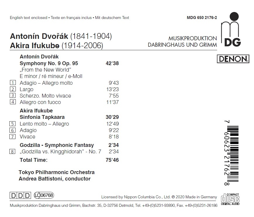 Dvorak: Symphony No. 9 „From the New World“; Ifukube: Sinfonia; Godzilla - slide-1