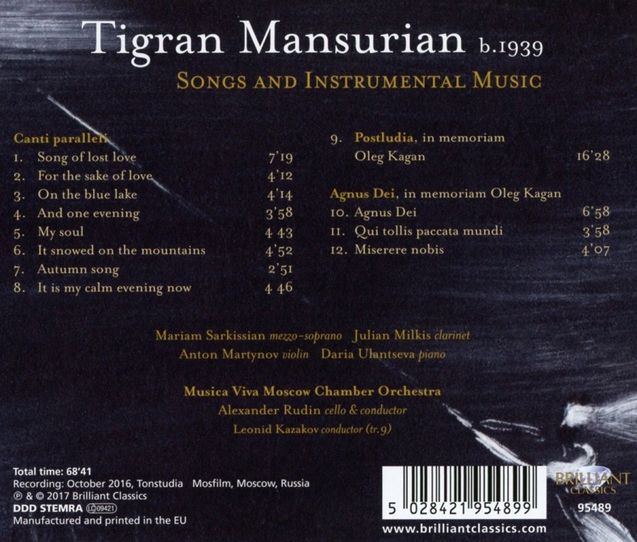 Mansurian: Songs and Instrumental Music - slide-1