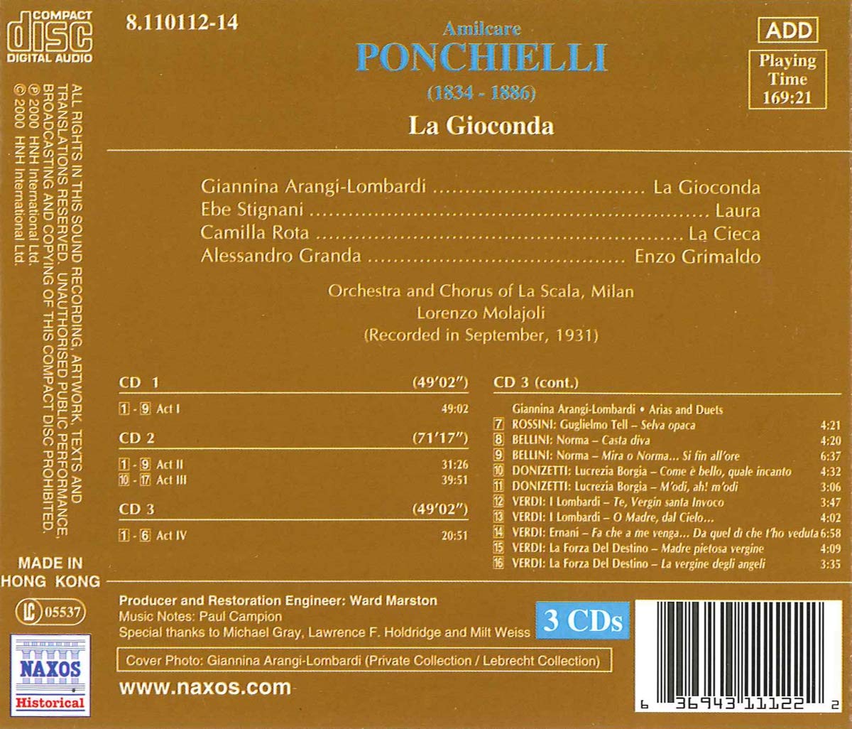 PONCHIELLI: La Gioconde - slide-1