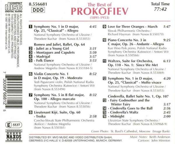 THE BEST OF PROKOFIEV - slide-1