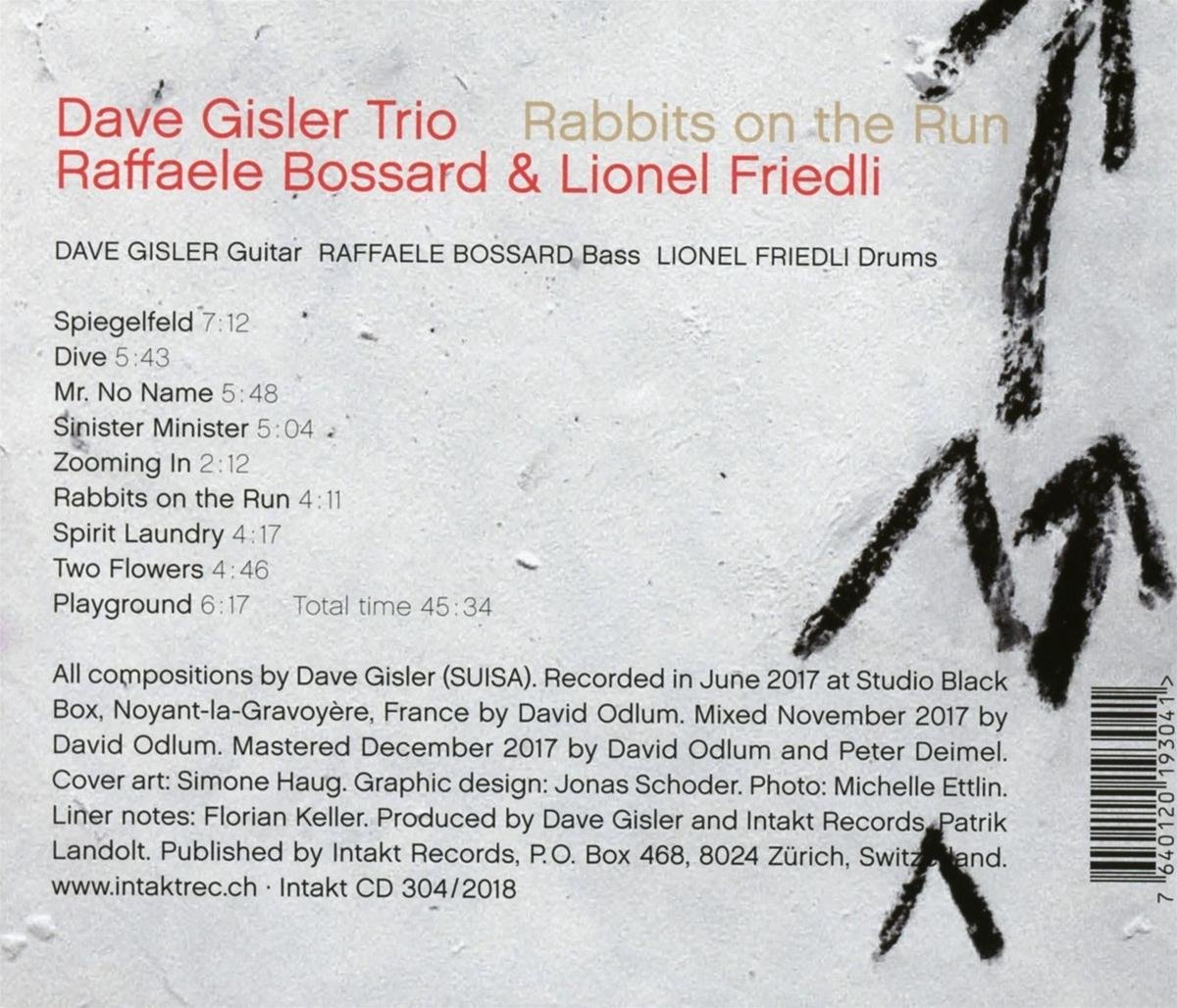 Dave Gisler Trio: Rabbits - slide-1