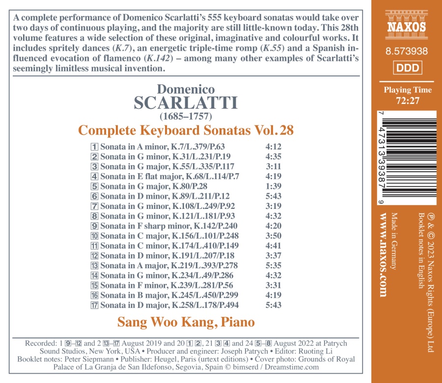Scarlatti: Complete Keyboard Sonatas Vol. 28 - slide-1