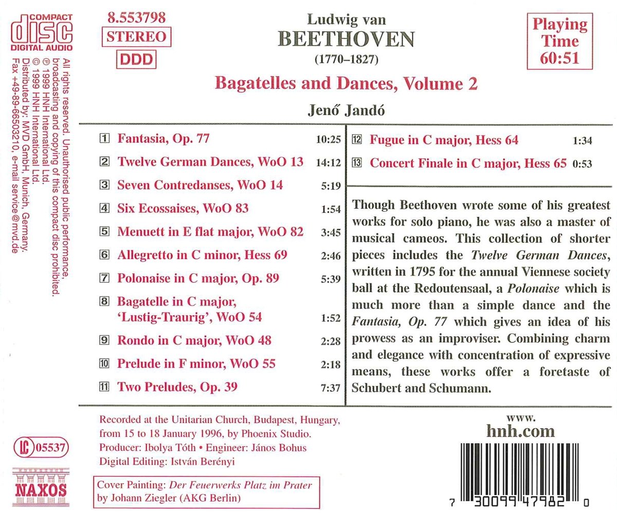 BEETHOVEN: Bagatelles and Dances - slide-1