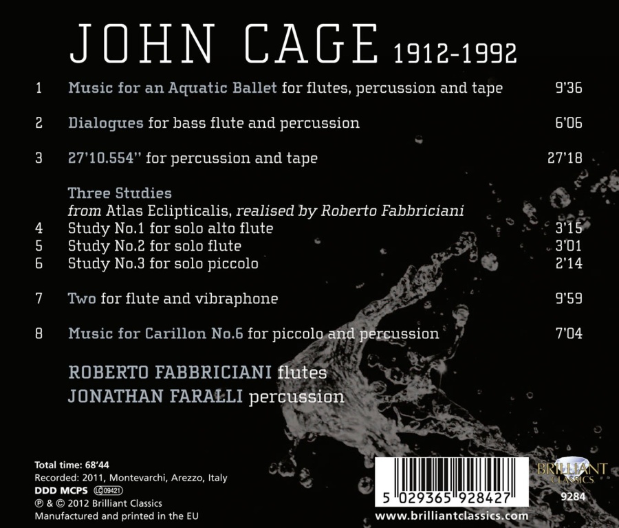 Cage: Music for an aquatic Ballet; Music for Carrilon No. 6 - slide-1