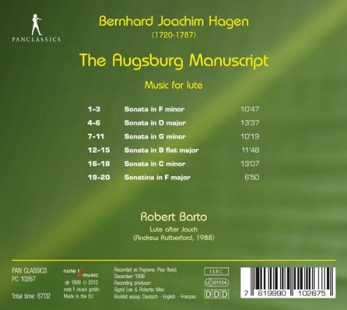 Hagen: The Augsburg Manuscript - Music for lute - slide-1