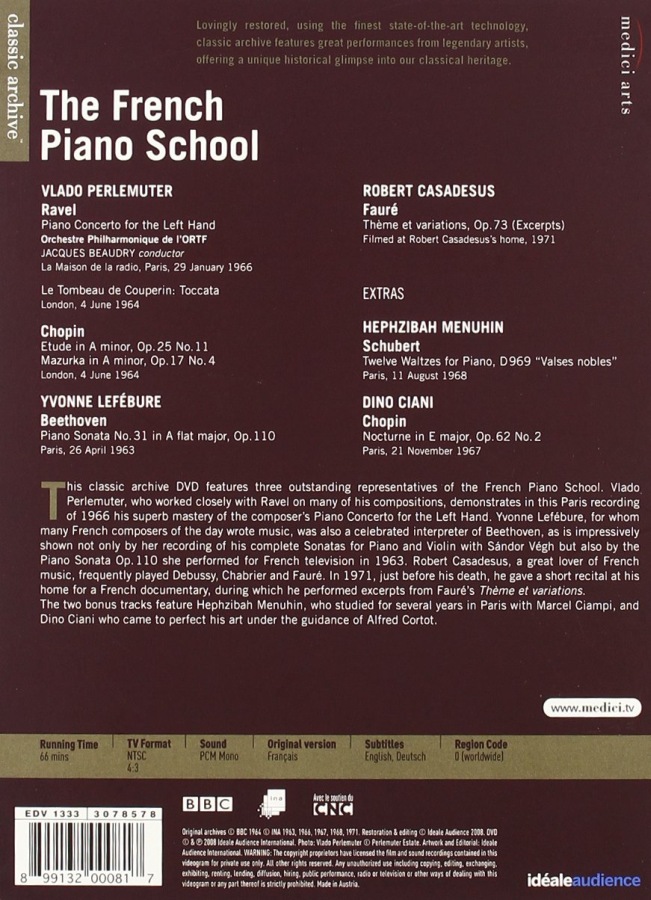 CLASSIC ARCHIVE: THE FRENCH PIANO SCHOOL - slide-1