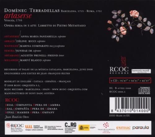 Terradellas: Artaserse (3 CD) - slide-1