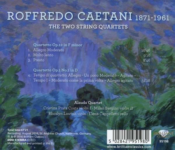 Caetani: The Two String Quartets - slide-1